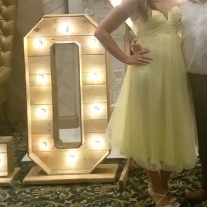 Hello Molly yellow dress tulle A line midi dress very comfortable size Medium